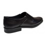 Pantofi barbati, eleganti, din piele naturala, cu elastic, Negru, ADYNEL